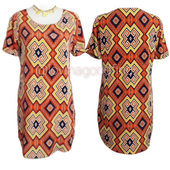 ANTHROPOLOGIE Alya Geometric Sheath Dress EUC sz S